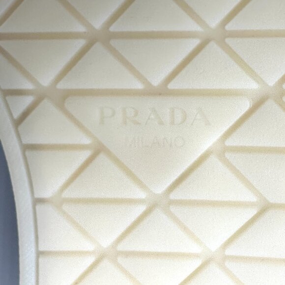 PRADA Mens Lane Triangle Logo T Toe Suede Lace Up Low Top Sneakers Shoes - Picture 12 of 16